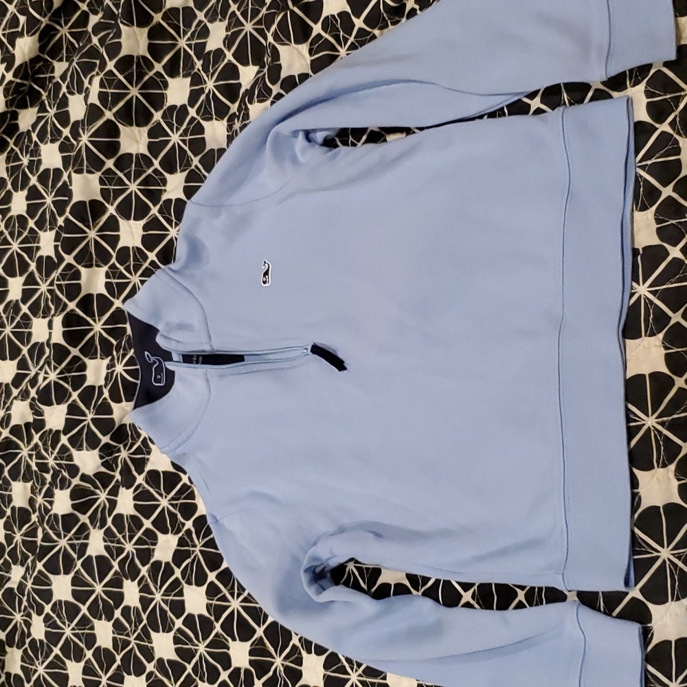 Beautiful mid blue boy vineyard vines light pullover 7 cotton